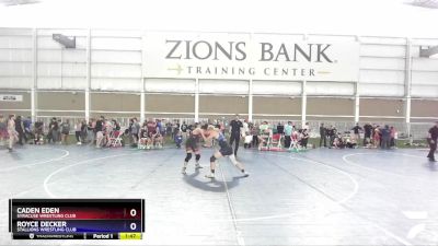 132 lbs Quarterfinal - Caden Eden, Syracuse Wrestling Club vs Royce Decker, Stallions Wrestling Club