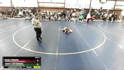 90 lbs Cons. Round 3 - Isaac Perkins, Sanderson Wrestling Academy vs Timmy Crittenden, South Summit Wrestling Club