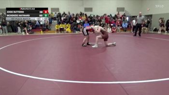 137-143 lbs 1st Place Match - McKenzie Hayward, Independence Girls vs Josie Butteris, Western Dubuque Girls