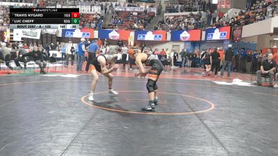 A - 132 lbs Cons. Round 3 - Travis Nygard, Frenchtown vs Luc Cheff, Ronan