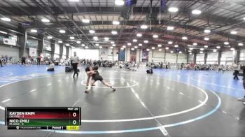 88 lbs Rd# 9- 2:15pm Saturday Final Pool - Nico Emili, PA Gold vs Kayden Khim, Cali Red