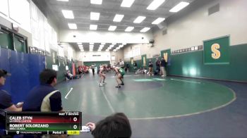 150 lbs Champ. Round 2 - Robert Solorzano, Brea Olinda vs Caleb Styn, La Costa Canyon