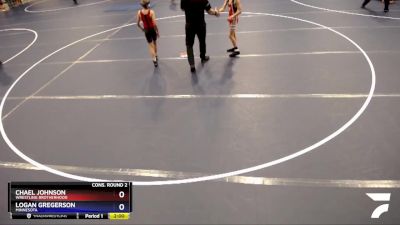 86 lbs Cons. Round 2 - Chael Johnson, Wrestling Brotherhood vs Logan Gregerson, Minnesota