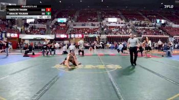 G - 145 lbs Champ. Round 2 - Gracie Tolman, Billings West Girls vs Kaitlyn Thorn, Bozeman Girls