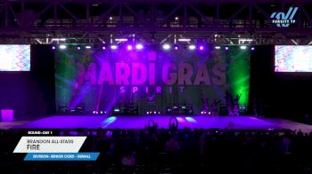 Brandon All-Stars - Fire [2025 L6 Senior Coed - XSmall Day 1] 2025 Mardi Gras Grand Nationals