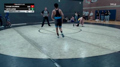 157 lbs Round 3 - Xyler Coleman, Fighting Squirrels Wrestling Club vs Adyn Lopez, Idaho