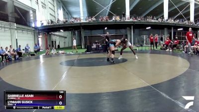 130 lbs Round 5 (6 Team) - Gabrielle Asabi, Florida vs Lyniann Gusick, Iowa
