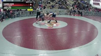 132 lbs Cons. Semi - Jack Yeh, Spring Valley vs Caden Cook, Faith Lutheran