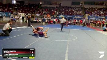 D 3 215 lbs Quarterfinal - Aiden Harden, De La Salle vs Joel Marchand, Archbishop Hannan