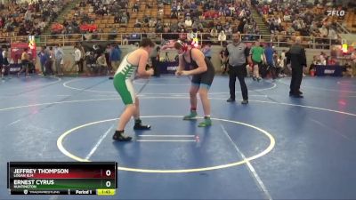 192 lbs Quarterfinal - Ernest Cyrus, Huntington vs Jeffrey Thompson, Logan Elm