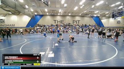 78 lbs Round 5 - Kayden Hunsaker, West Jordan vs Jax Prisbrey, Bear River Wrestling Club