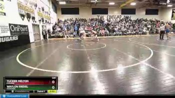 220 lbs Cons. Round 1 - Waylon Riedel, Estacada vs Tucker Melton, Cascade