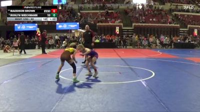 69 lbs Semifinal - Roslyn Wiechmann, TenSleep Hyattville Scrappers vs Maddison Brown, Mine Yard Dogs Wrestling Club