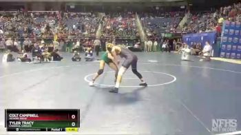 4A 145 lbs Semifinal - Tyler Tracy, Cardinal Gibbons vs Colt Campbell, Hickory Ridge