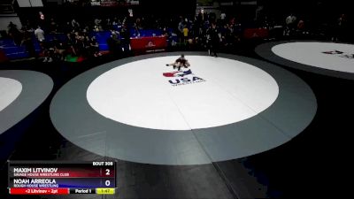 74 lbs Quarterfinal - Maxim Litvinov, Savage House Wrestling Club vs Noah Arreola, Rough House Wrestling