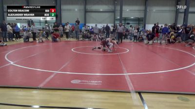 82 lbs Semifinal - Colten Beacom, Robinson vs Alexander Weaver, McVeytown