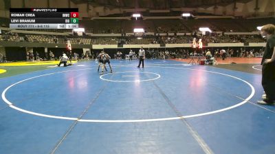 6-8 115 Cons. Semi - Levi Branum, Bull Island Grappling vs Roman Crea, Raider Nation Wrestling Club