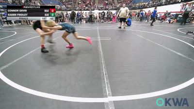 64 lbs Final - Connor Ervin, Weatherford Youth Wrestling vs Kaden Findley, Blue Devil Wrestling