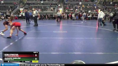 100 lbs Cons. Round 4 - Hudson Harlow, Nebraska Boyz vs Kobi Streeter, The Wrestling Factory