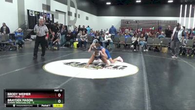 112 lbs Semis & 1st Wrestleback (8 Team) - Brody Weimer, Legacy Blue vs Brayden Mason, Dundee Wrestling (MI)