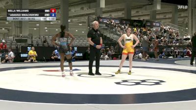 62 kg Quarters - Bella Williams, Iowa Women's Wrestling Club/ Titan Mercury Wrestling Club vs Adaugo Nwachukwu, Army (WCAP)