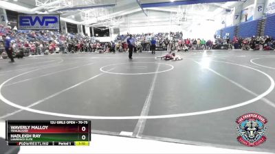 70-75 lbs Cons. Round 2 - Hadleigh Ray, Lawrence Elite vs Waverly Malloy, Trailblazer