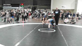 85 lbs Quarterfinal - Sam Forman, Team Tugman - MSC vs Royce Mioline, New England Gold - MSC