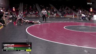 149 lbs Finals (2 Team) - Josh Cherba, Wisconsin-La Crosse vs Landon Card, Cornell College