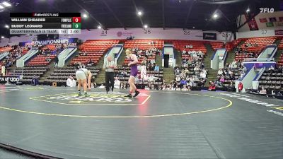 150 lbs Quarterfinals (8 Team) - Buddy Leonard, Freeland HS vs William Shrader, Fowlerville HS