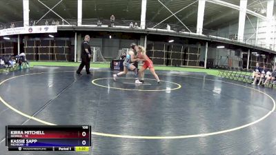 108 lbs Round 3 (4 Team) - Kirra Mitchell, Georgia vs Kassie Sapp, Michigan