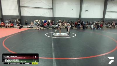 138 lbs Cons. Round 2 - Gavin Bjorhus, Thunder Mountain Wrestling Club vs Coen Latham, Thurston County Wrestling Club