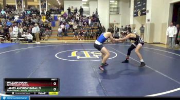 140 lbs Quarterfinal - James Andrew Ingalls, Montgomery Catholic Prep School vs William Mann, Elmore County School