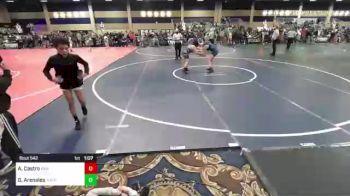 155 lbs Quarterfinal - Angel Castro, Paw vs Genesis Arenales, Topanga/BTSLA