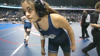 6A - 138 lbs Quarterfinal - MacKenzie Shaver, Union Pines High School vs Rosa Sevilla, T.C. Roberson High School