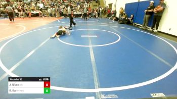 46 lbs Round Of 16 - Jenson Sisco, Owasso Takedown Club vs Bodie Barr, Verdigris Youth Wrestling