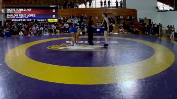 180 lbs Semifinal - Shalom Feliz Lopez, Western New England vs Hazel Dahlquist, Elmira College