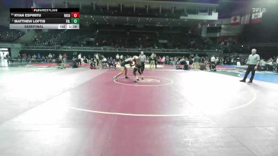 144 lbs Semifinal - Matthew Loftis, Folsom vs Ryan Espiritu, Vacaville
