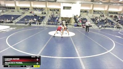 133 lbs Cons. Round 2 - Francisco Muriel, Ithaca vs Carver Moyer, Norwich