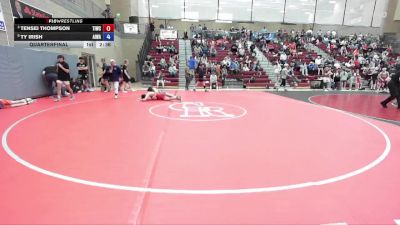 157 lbs Quarterfinal - Tensei Thompson, Team Idaho Wrestling Club vs Ty Irish, All In Wrestling Academy