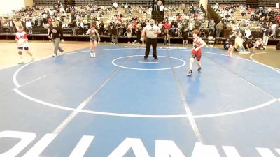 80-I lbs Quarterfinal - Jaiden Spinella, RedNose Wrestling School vs Trevor Patrovich, Barn Brothers