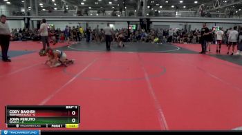 72 lbs Round 4 (6 Team) - John Fenuto, Seagull vs Cody Bakhsh, Warhawks Black