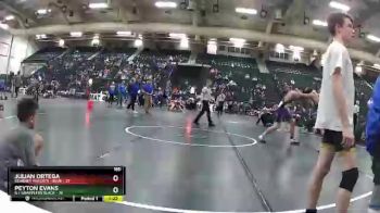 160 lbs Round 5 (6 Team) - Peyton Evans, G.I. Grapplers Black vs Julian Ortega, Kearney Matcats - Blue