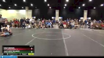 120 lbs Round 4 (8 Team) - Colt Brown, Backyard Boyz Black vs Matthew Velasco, Deland Bulldogs