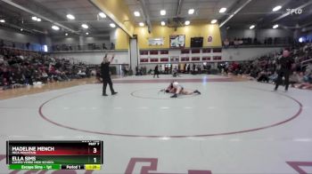 120 lbs 1st Place Match - Ella Sims, Campo Verde High School vs Madeline Mench, Mica Mountain