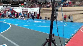 115 lbs Cons. Round 4 - Lily Dibbern, Franklin Central Wrestling Club vs Maggie Webb, Blue River Valley
