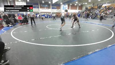 138 lbs Cons. Round 2 - Christian Granger, Rim Of The World vs Alec Avedissian, Harvard-Westlake