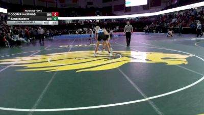 126 lbs Cons. Round 3 - Sage Babbitt, Mountain View vs Cooper Hastings, Kuna