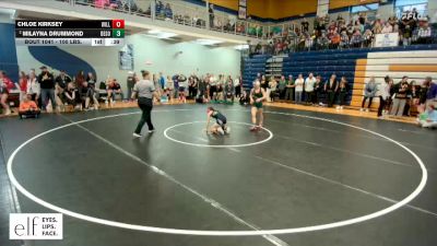 100 lbs. Cons. Round 6 - Milayna Drummond, DeSoto vs Chloe Kirksey, Willard