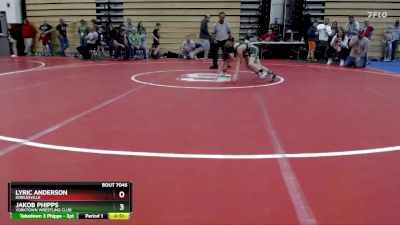 63 lbs Quarterfinal - Lyric Anderson, Noblesville vs Jakob Phipps, Yorktown Wrestling Club