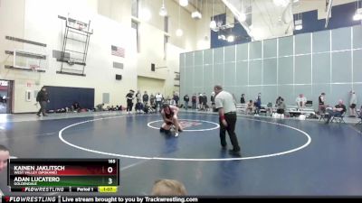 165 lbs Champ. Round 1 - Kainen Jaklitsch, West Valley (Spokane) vs Adan Lucatero, Goldendale
